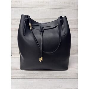 FOLEY+CORINA 2 PC BEAUTIFUL LEATHER DRAWSTRING BAG+POUCH